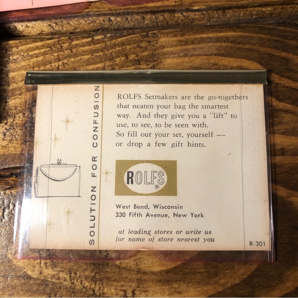 Rolf’s Vintage Red Cowhide Wallet/Coon Purse - Picture 12 of 13